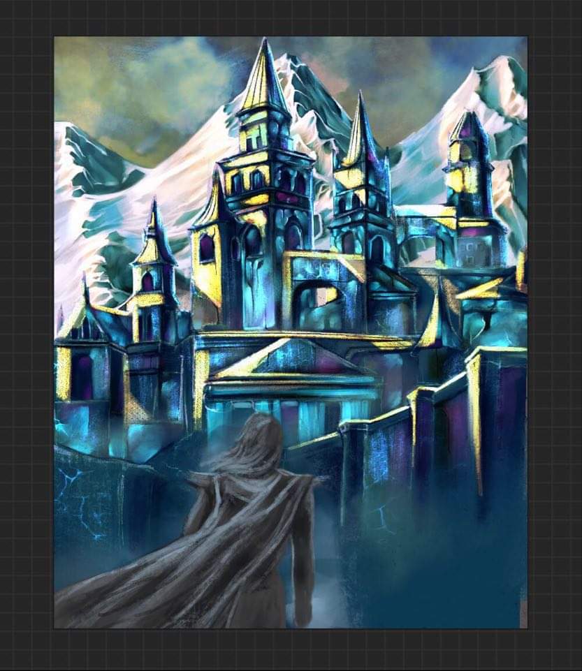 Early color study of the Frozen Palace