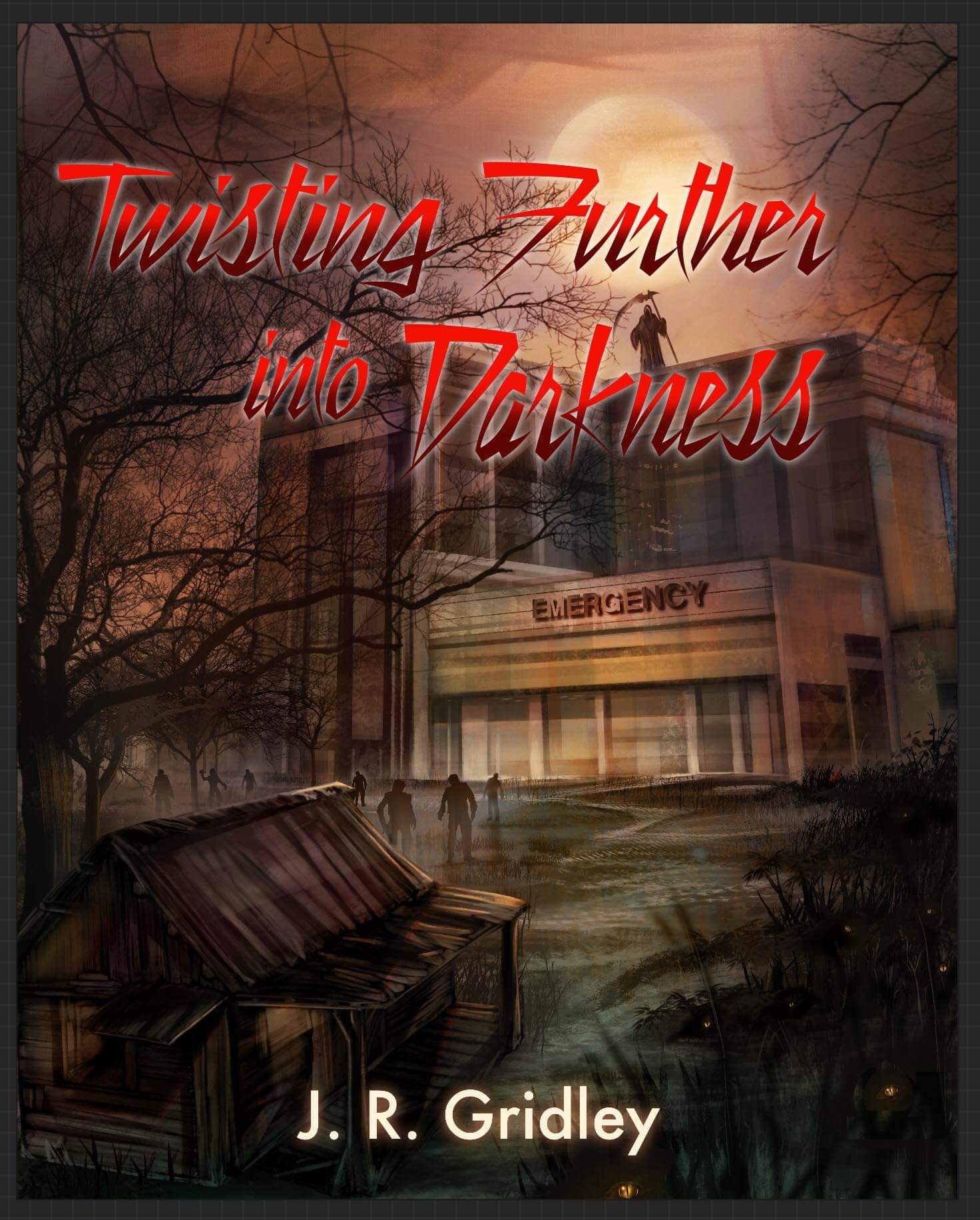 Twisting Further into Darkness cover, red title version